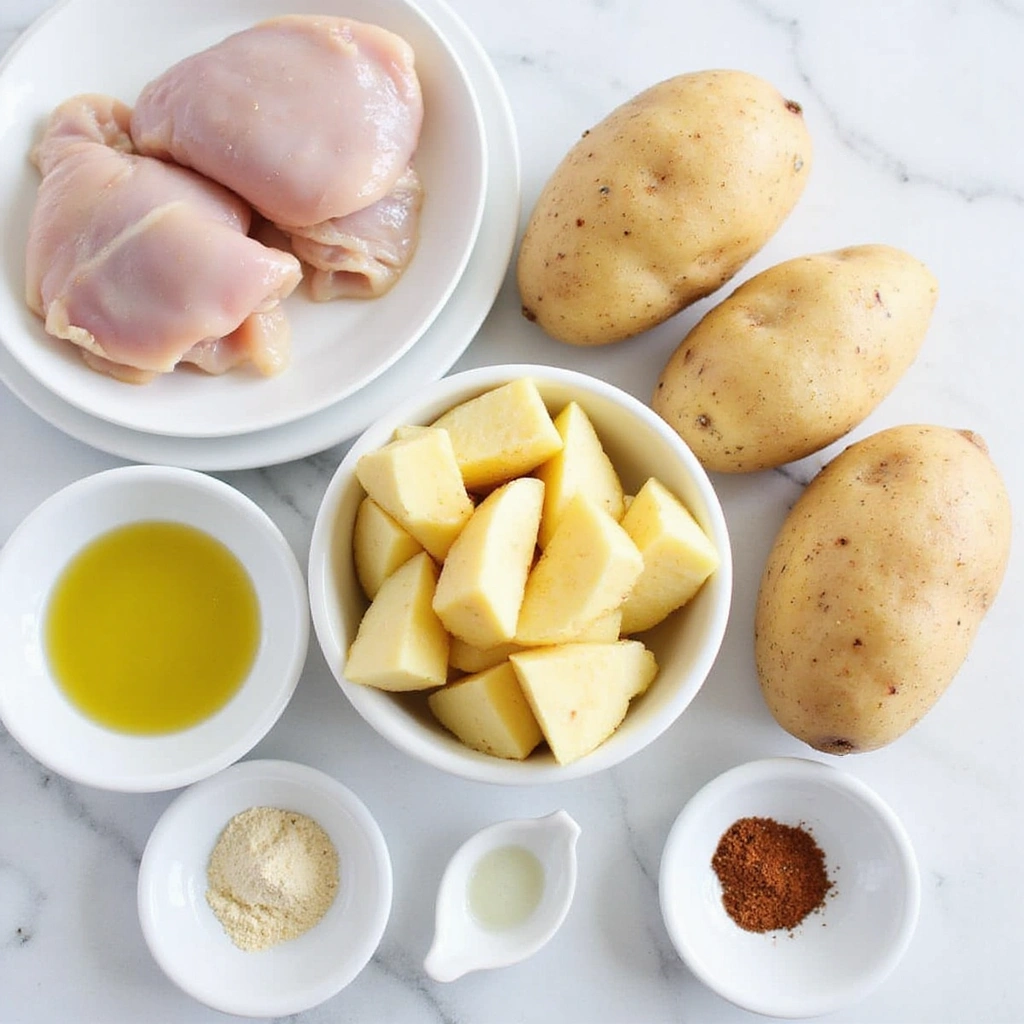 Chicken and Potatoes Recipes Dairy Free Easy Dinner Idea Step 1 Prepare Ingredients