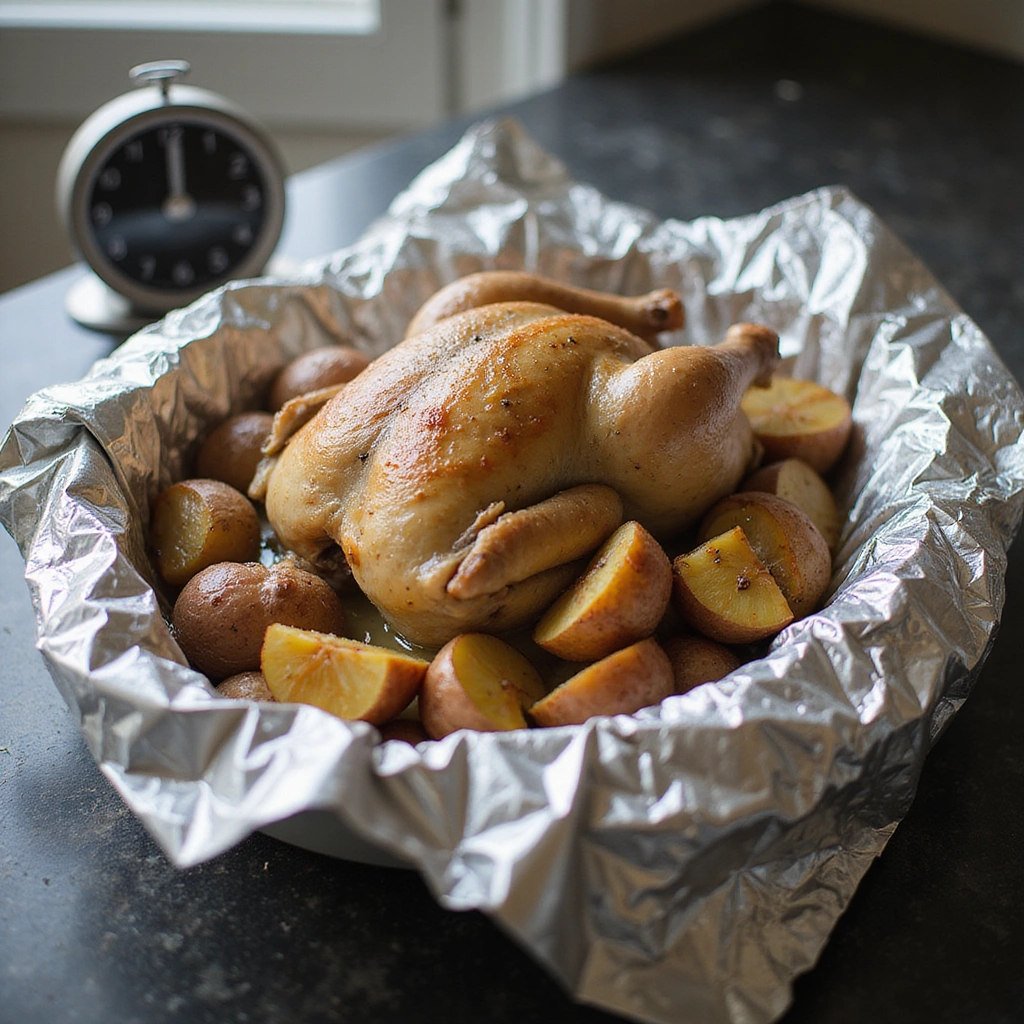 Chicken and Potatoes Recipes Dairy Free Easy Dinner Idea Step 7 Rest the Chicken