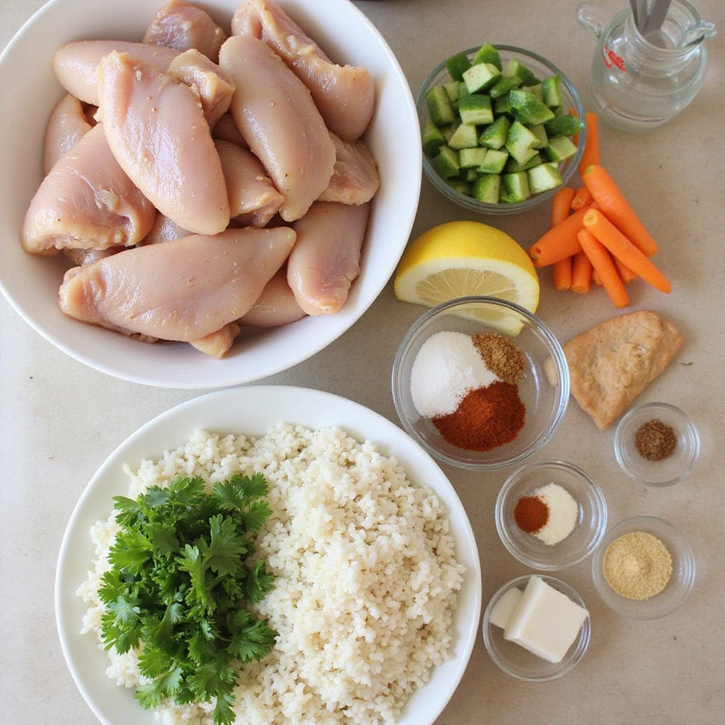 Chicken and Rice Crockpot Recipes Dairy Free Simple and Tasty Step 1 Prepare Ingredients