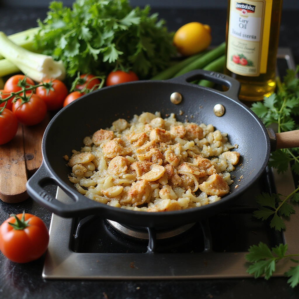 Chicken and Rice Crockpot Recipes Dairy Free Simple and Tasty Step 2 Saut Onions and Garlic