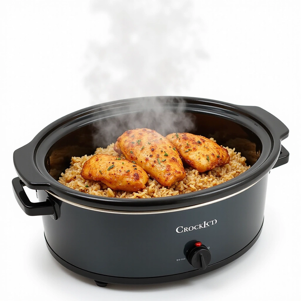 Chicken and Rice Crockpot Recipes Dairy Free Simple and Tasty Step 8 Check for Doneness