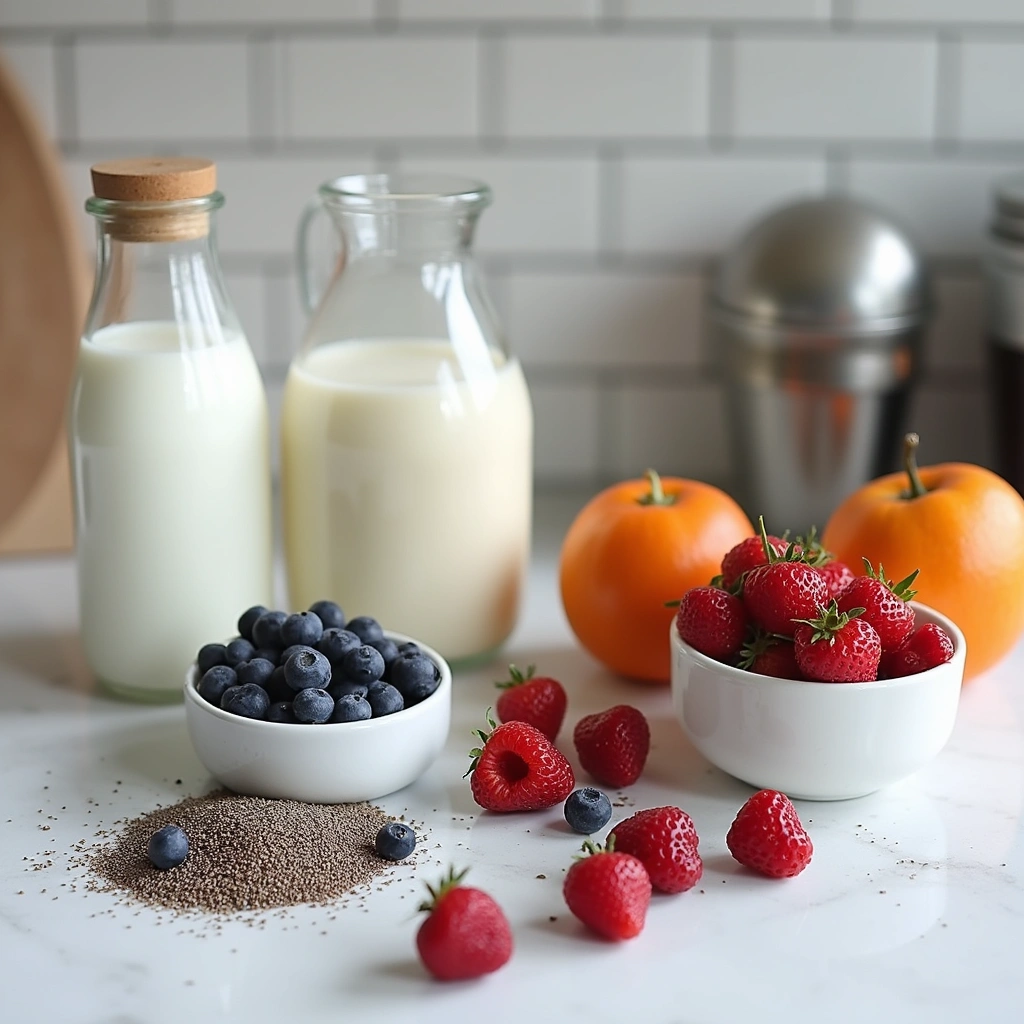Dairy Free Chia Pudding Recipes Healthy and Easy Snack Step 1 Gather Ingredients