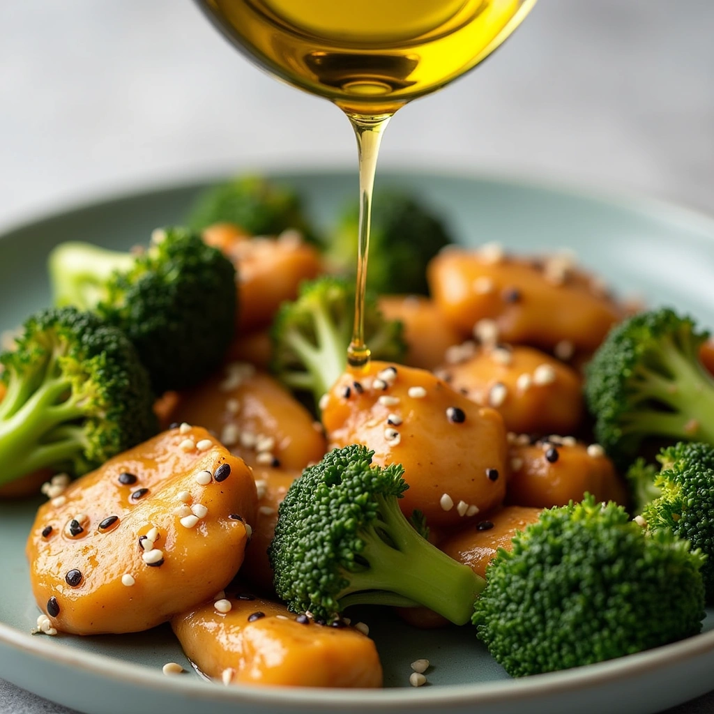 Dairy Free Chicken and Broccoli Recipes Quick and Healthy 8 Dairy Free Chicken and Broccoli Recipes Quick and Healthy Step 8 Drizzle with Sesame Oil