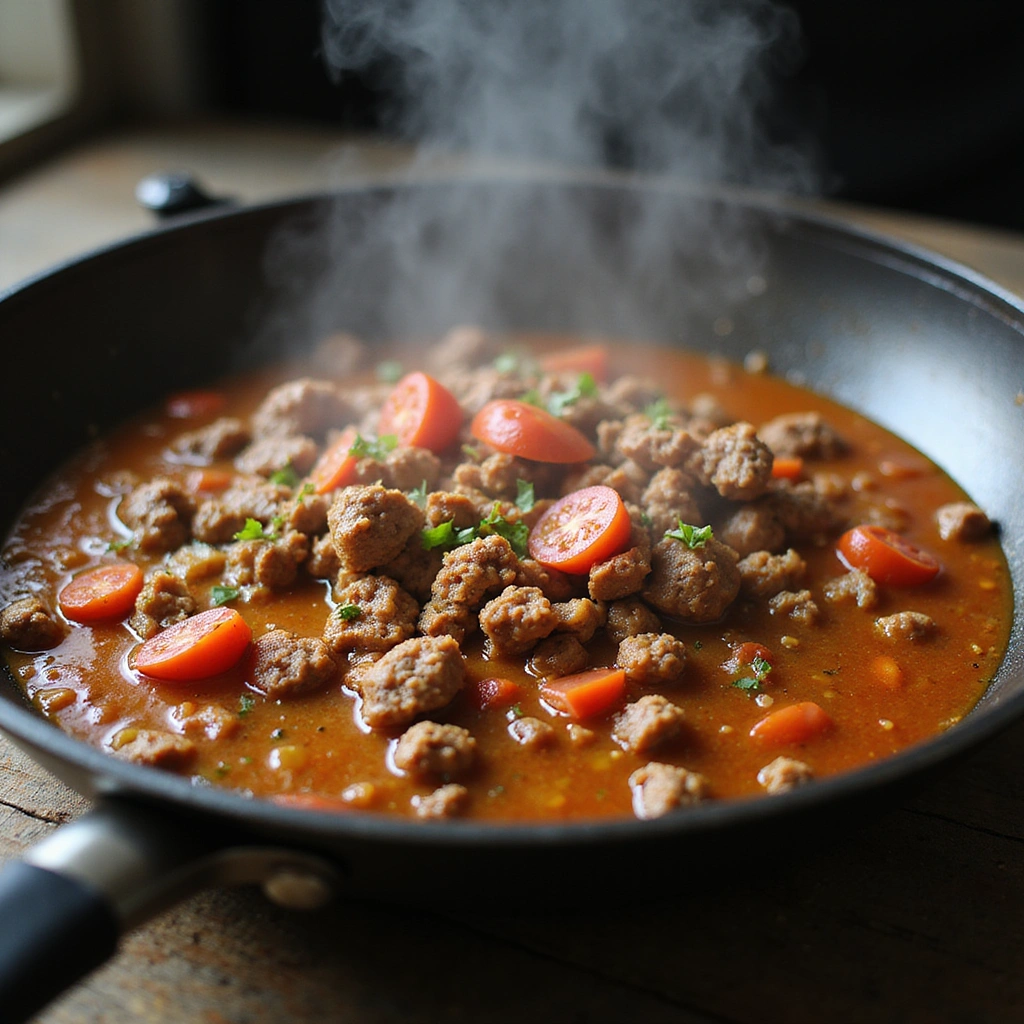 Dairy Free Ground Beef Recipes Easy Everyday Dinners Step 7 Add the Tomatoes and Broth