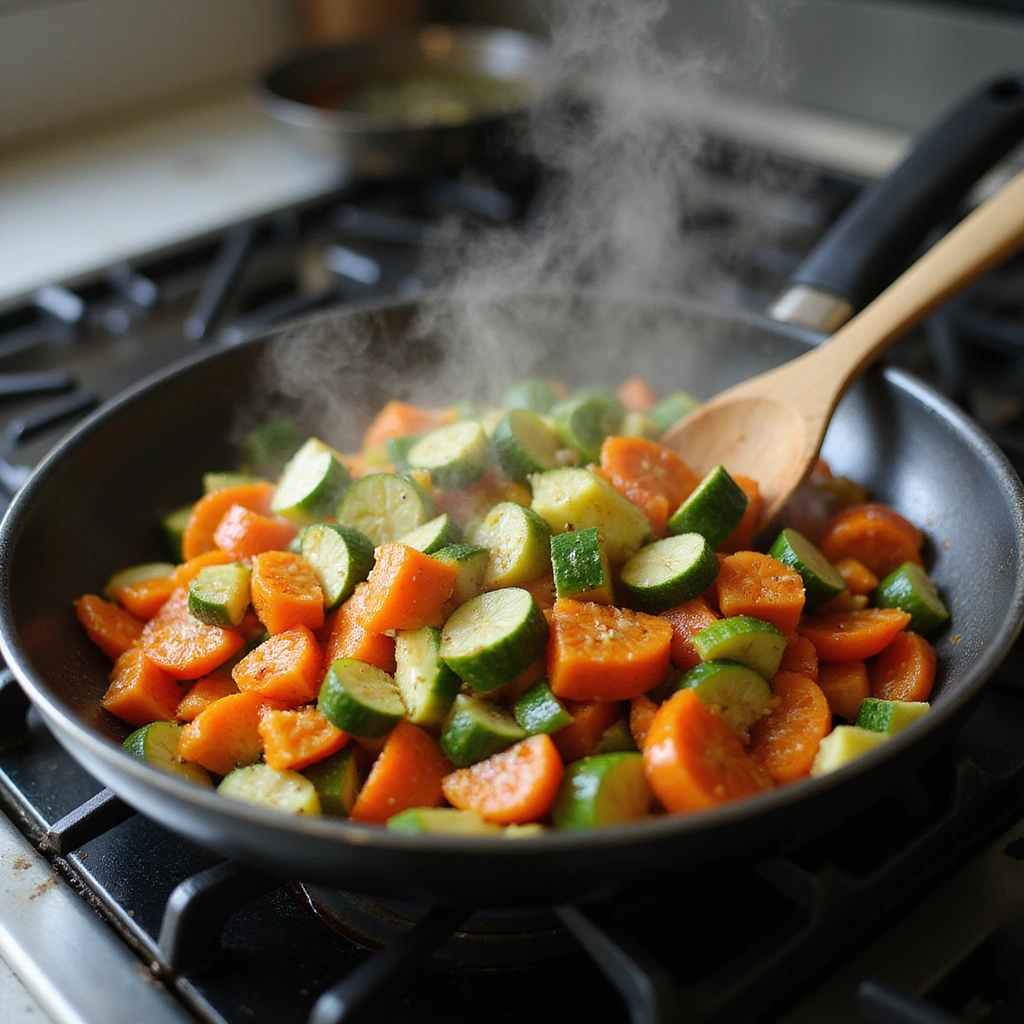 Dairy Free Weight Watchers Recipes Light and Delicious Step 3 Saut Vegetables