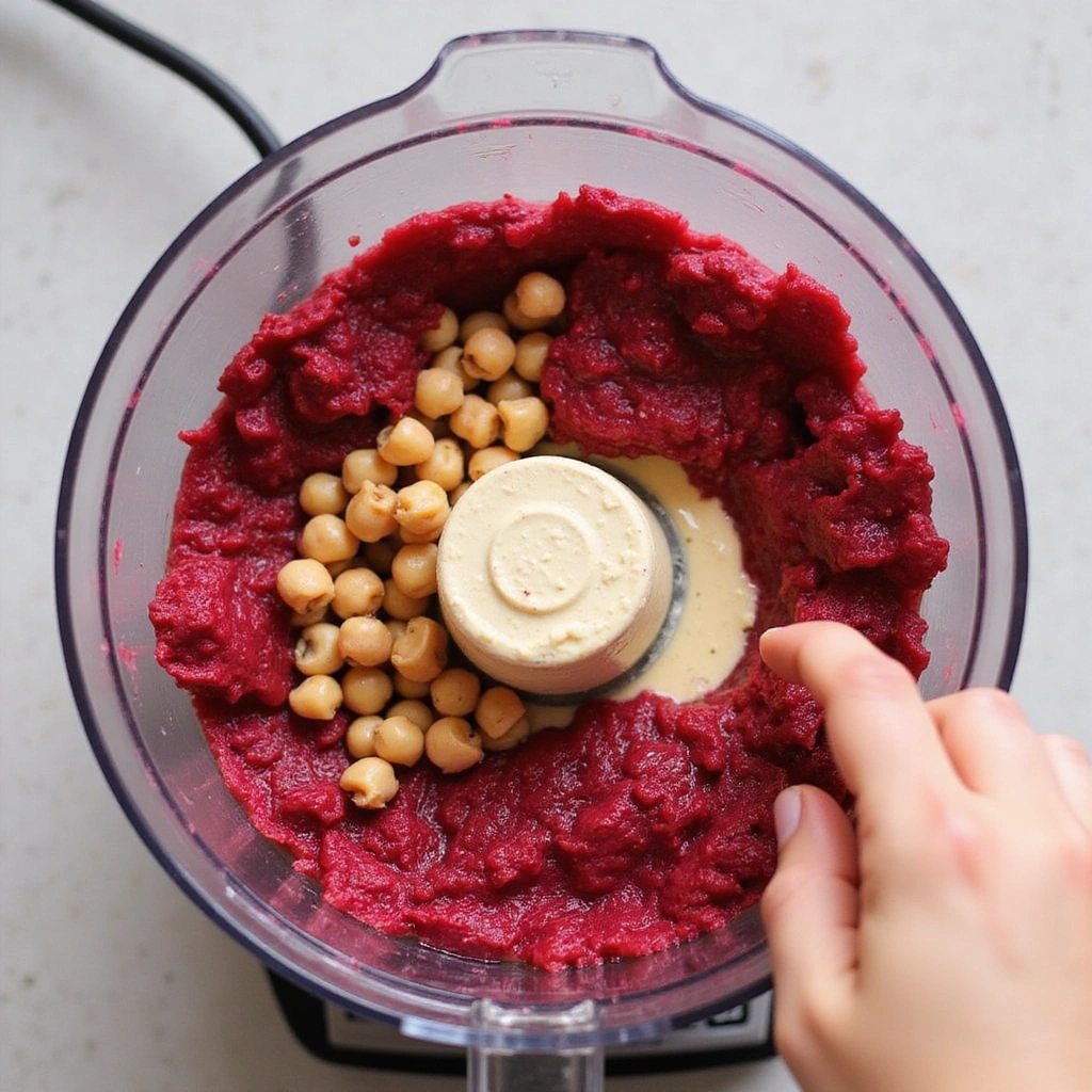 Gluten Free Dairy Free Dip Recipes Perfect for Parties 4 Gluten Free Dairy Free Dip Recipes Perfect for Parties Step 4 Blend Beets for Hummus