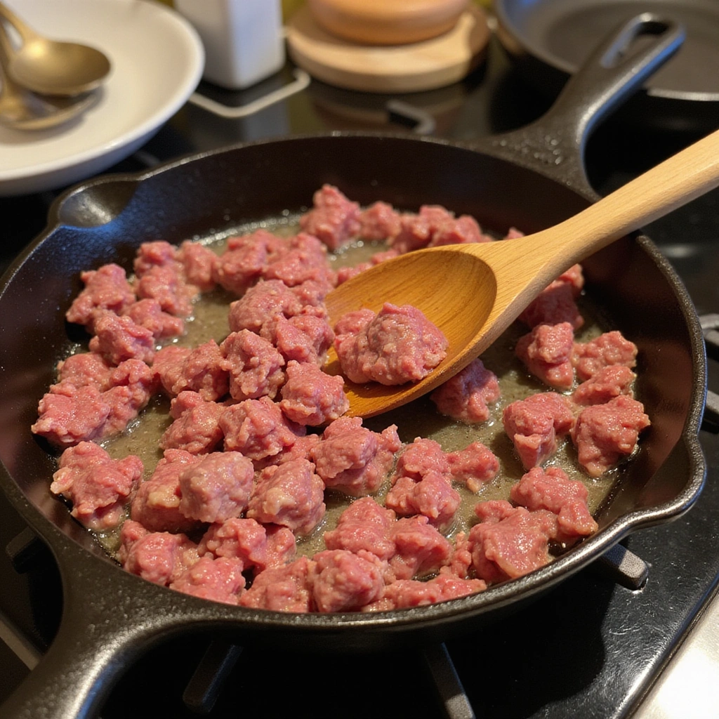 Ground Beef Casserole Recipes Dairy Free Family Favorite Meal Step 2 Brown the Ground Beef