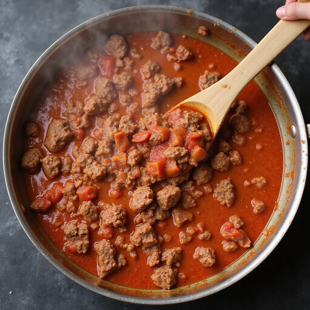 Ground Beef Casserole Recipes Dairy Free Family Favorite Meal Step 5 Combine Meat and Sauce