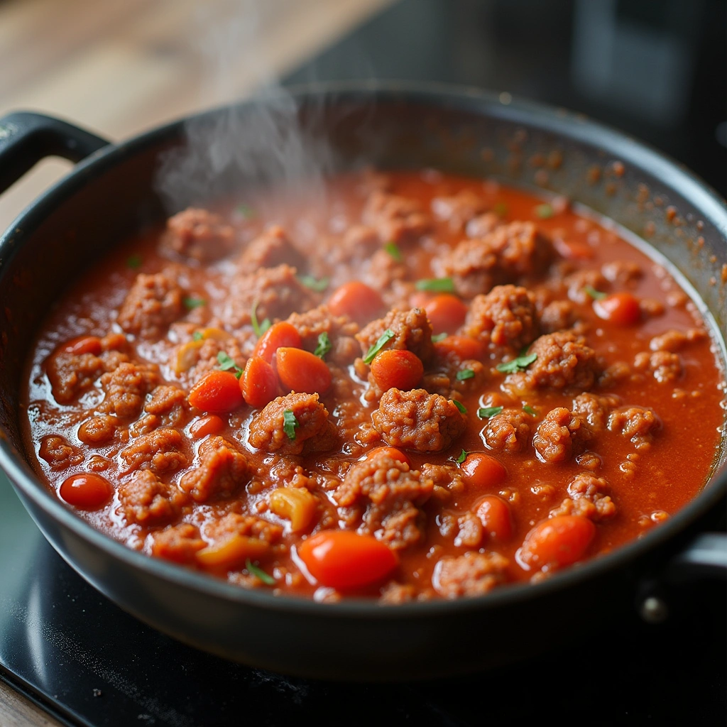 Ground Beef Pasta Recipes Dairy Free Quick Comfort Meal 5 Ground Beef Pasta Recipes Dairy Free Quick Comfort Meal Step 5 Add Tomatoes and Seasoning