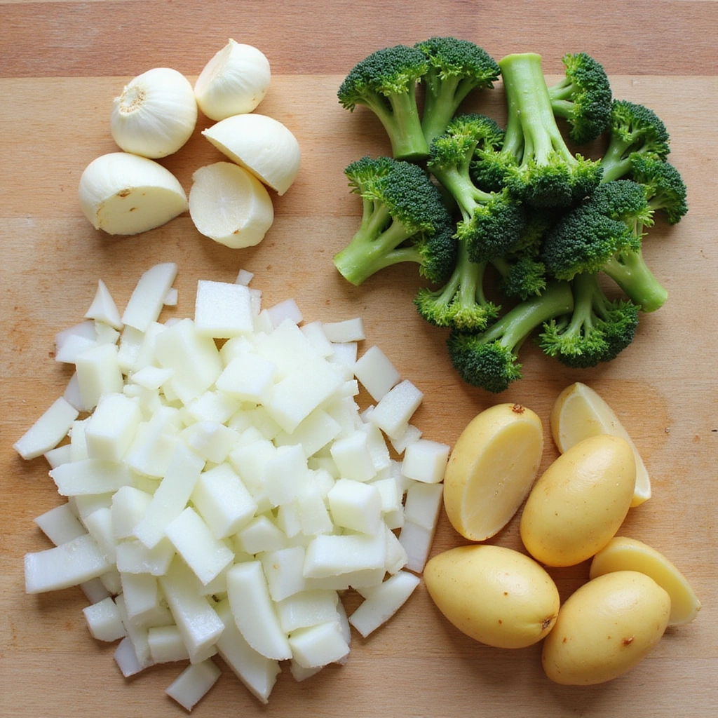 Healthy Broccoli Soup Recipes Dairy Free and Comforting Step 1 Prepare Ingredients