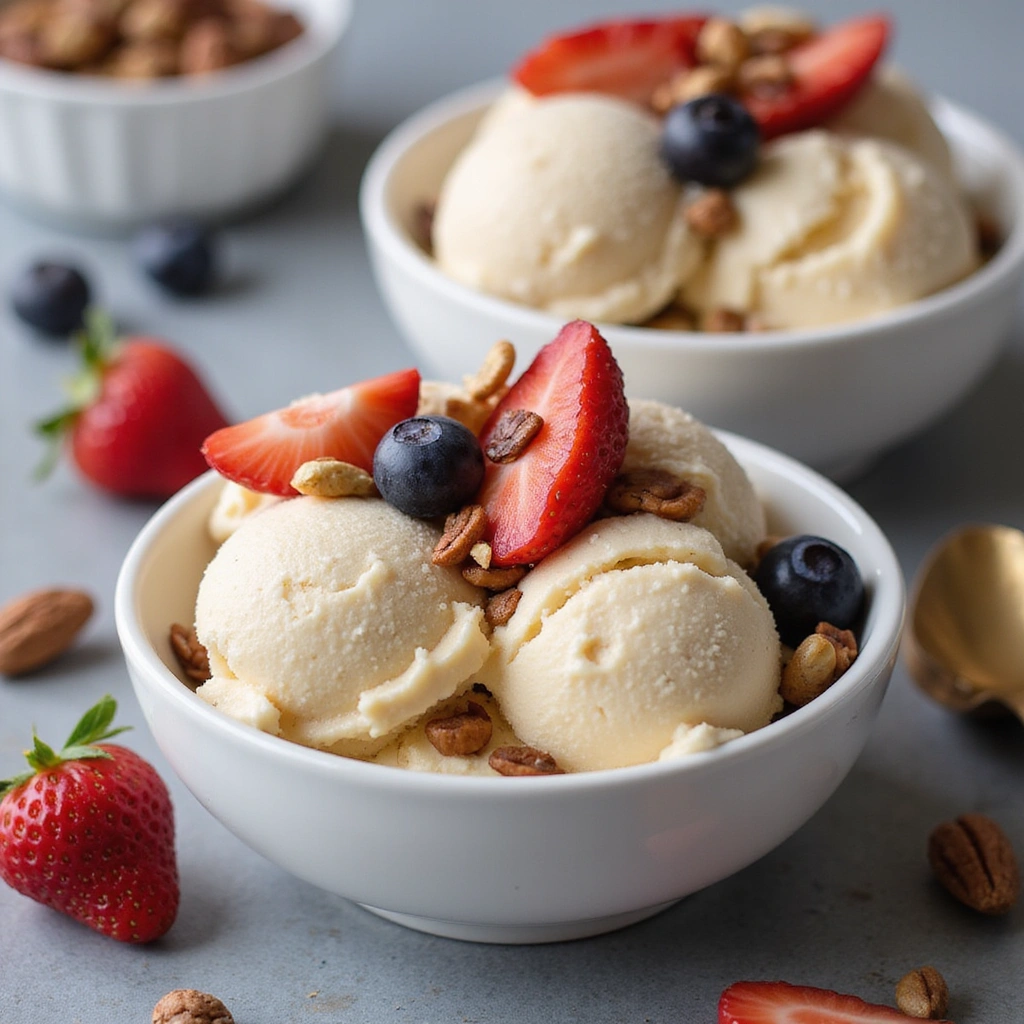 Ninja Creami Dairy Free Protein Recipes Healthy and Filling Step 5 Serve Immediately