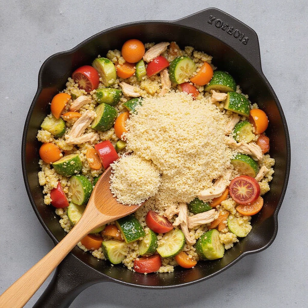 Rotisserie Chicken Leftover Recipes Dairy Free Quick Meals 5 Rotisserie Chicken Leftover Recipes Dairy Free Quick Meals Step 5 Incorporate Chicken and Quinoa