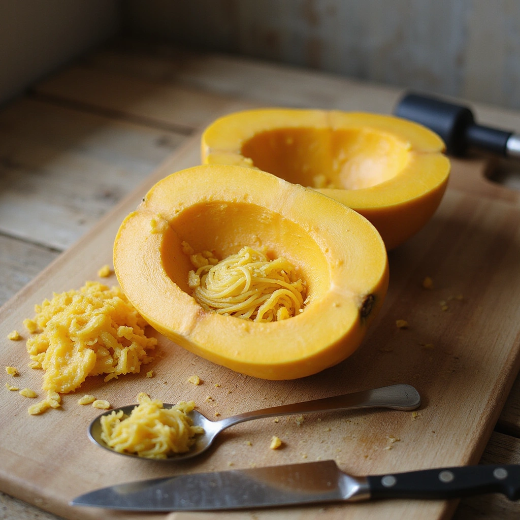 Spaghetti Squash Recipes Dairy Free Low Carb and Healthy Step 2 Prepare the Squash