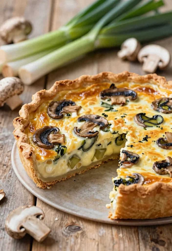 10 Dinner Quiche Recipes for Easy Savory Baking 45 10 Dinner Quiche Recipes for Easy Savory Baking 5. Mushroom and Leek Harmony 0