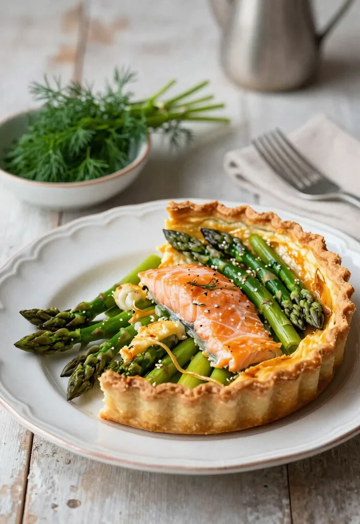 10 Dinner Quiche Recipes for Easy Savory Baking 56 10 Dinner Quiche Recipes for Easy Savory Baking 6. Salmon and Asparagus Delight 0