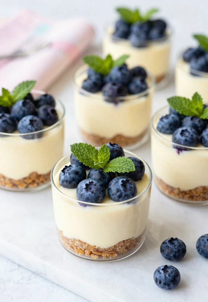 10 Easy Blueberry Dessert Recipes for Quick Fresh Sweets 1. No Bake Blueberry Cheesecake Cups 0