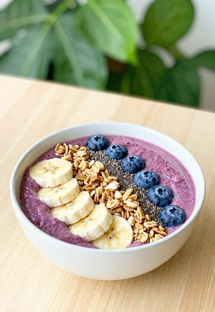 10 Easy Blueberry Dessert Recipes for Quick Fresh Sweets 10. Blueberry Smoothie Bowl 0