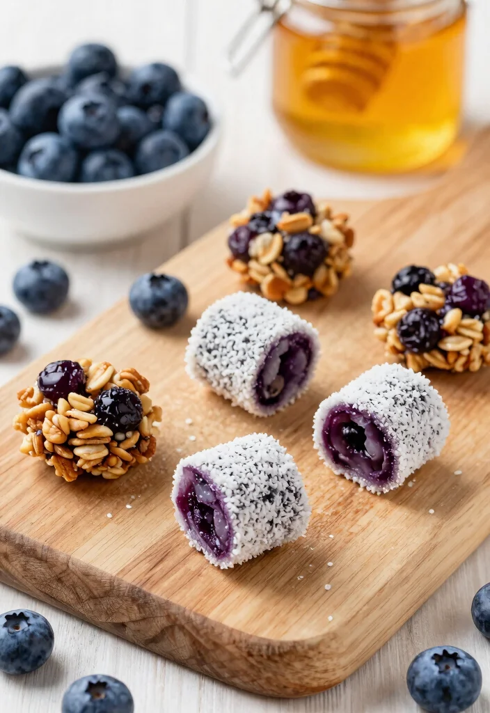 10 Easy Blueberry Dessert Recipes for Quick Fresh Sweets 9. Blueberry Granola Bites 0