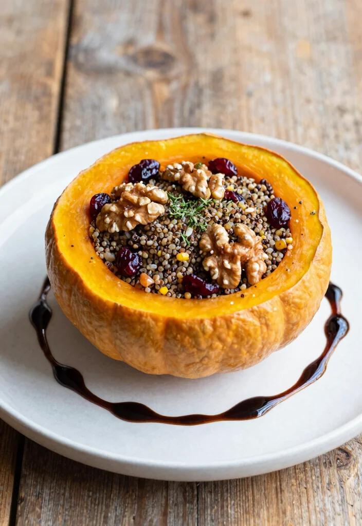 10 Fancy Vegan Recipes for Elegant Plant Based Dinners 3. Stuffed Acorn Squash 0