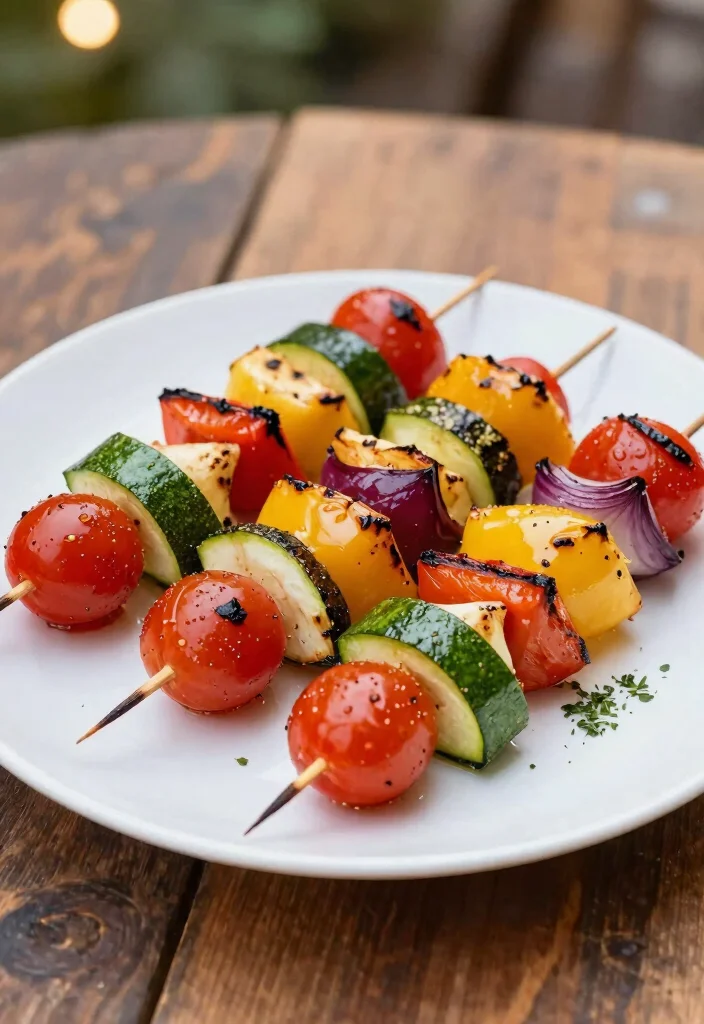 10 Fancy Vegan Recipes for Elegant Plant Based Dinners 9. Grilled Vegetable Skewers 0