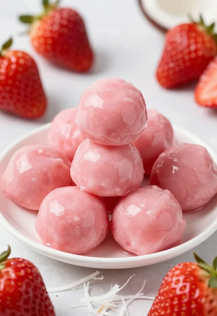 10 Keto Strawberry Recipes for Sweet Low Carb Treats 5. Strawberry Coconut Fat Bombs 0