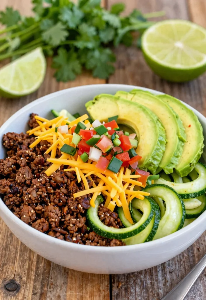 10 Keto Zoodle Recipes for Fresh Low Carb Bowls 78 10 Keto Zoodle Recipes for Fresh Low Carb Bowls 8. Taco Zoodle Bowl 0