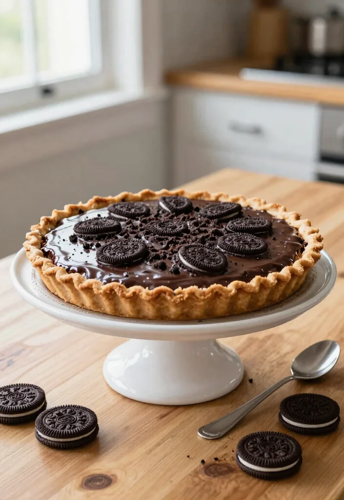 10 No Bake Oreo Dessert Recipes for Effortless Treats 10. Oreo Pie 0