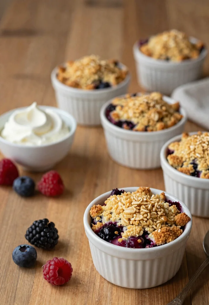 10 Small Dessert Recipes Perfect for Mini Cravings 67 10 Small Dessert Recipes Perfect for Mini Cravings 7. Mini Berry Crumbles 0