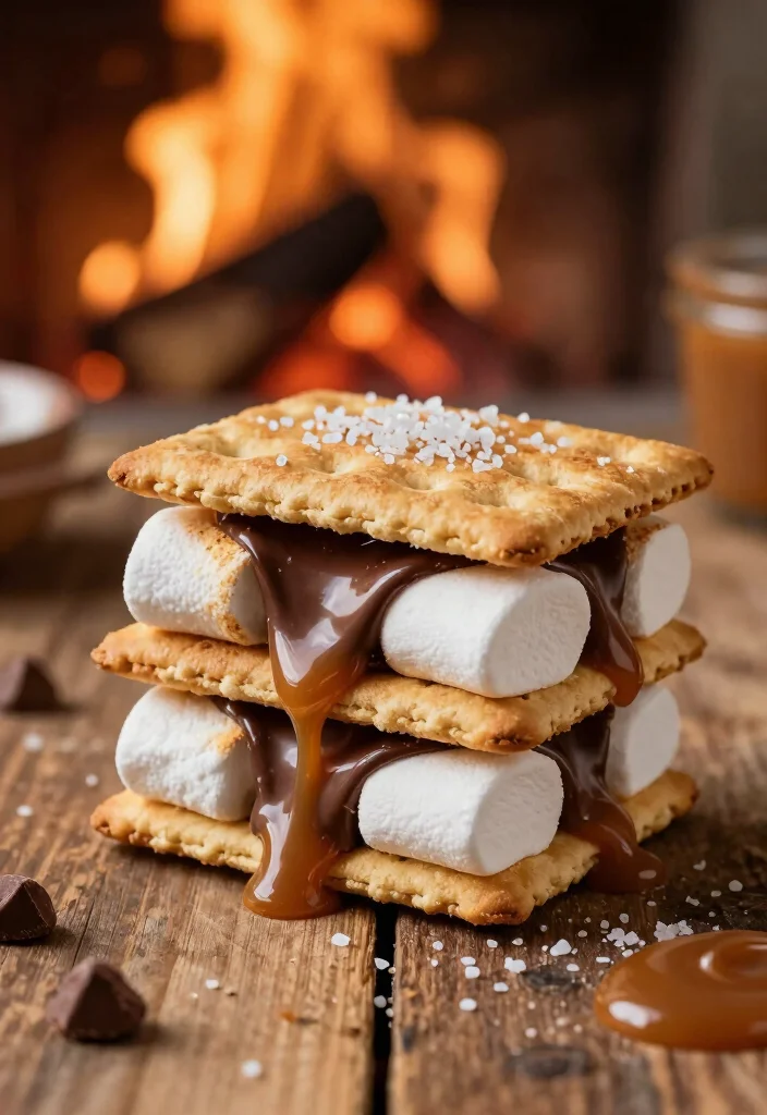10 S'more Dessert Recipes for Gooey Campfire Style Treats 1 10 Smore Dessert Recipes for Gooey Campfire Style Treats 1. Salted Caramel Smores 0