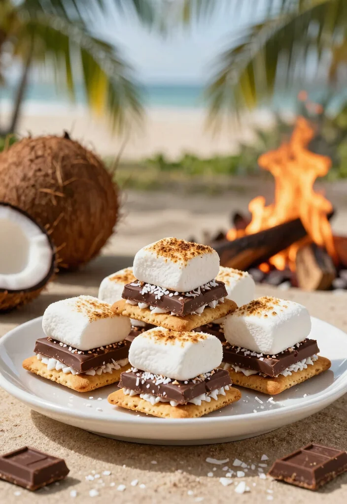 10 S'more Dessert Recipes for Gooey Campfire Style Treats 45 10 Smore Dessert Recipes for Gooey Campfire Style Treats 5. Coconut Smores 0