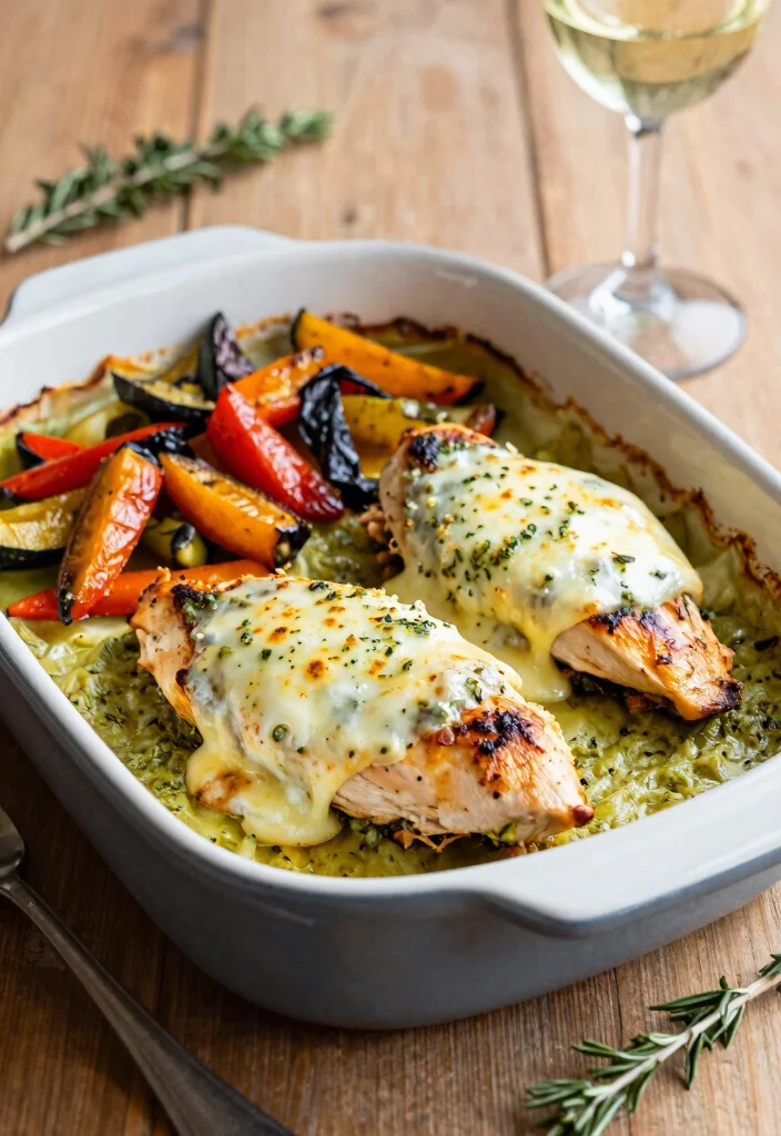 10 Three Ingredient Dinner Recipes for Simple Weeknights 5. Pesto Chicken Bake 0
