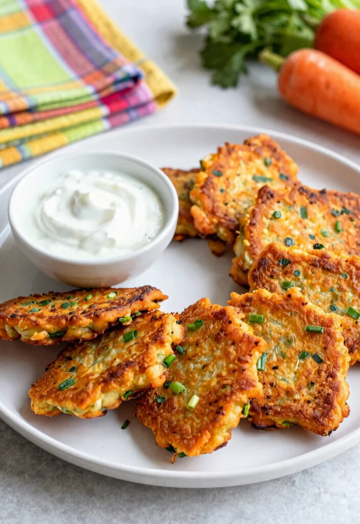 12 Carrot Dinner Recipes for Sweet and Savory Meals 67 12 Carrot Dinner Recipes for Sweet and Savory Meals 7. Savory Carrot Fritters 0