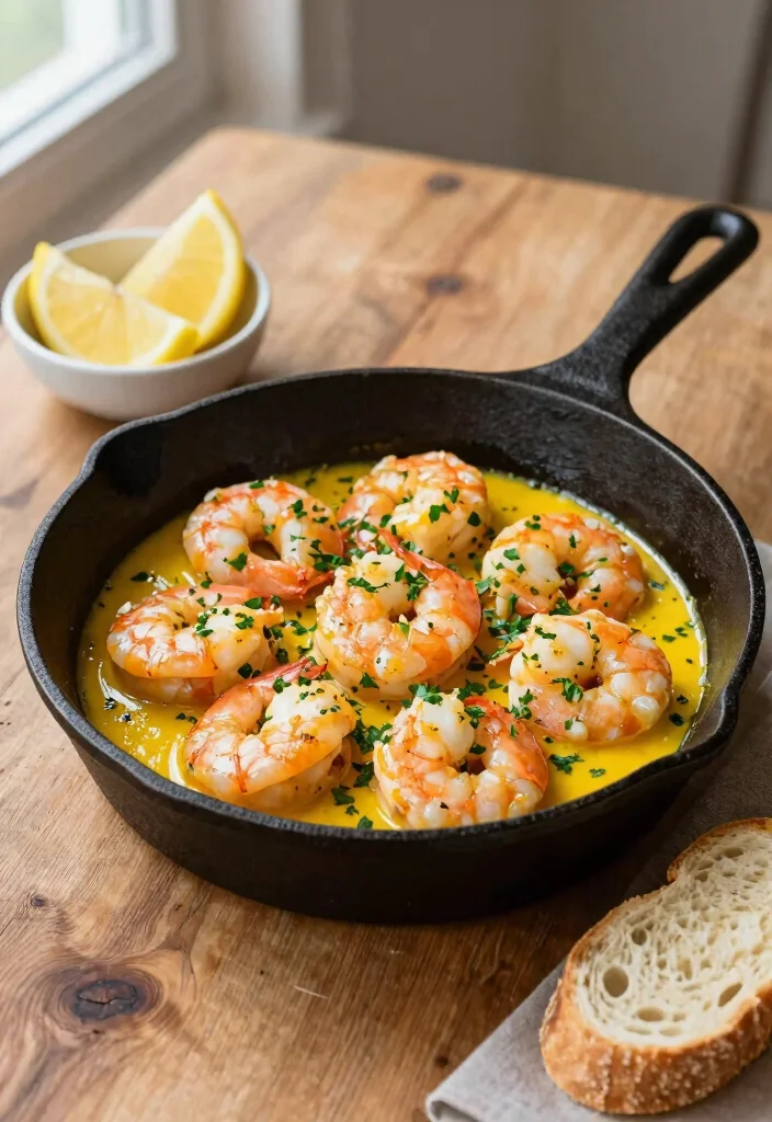 12 Cast Iron Skillet Dinner Recipes for One Pan Cooking 1. Garlic Butter Shrimp 0