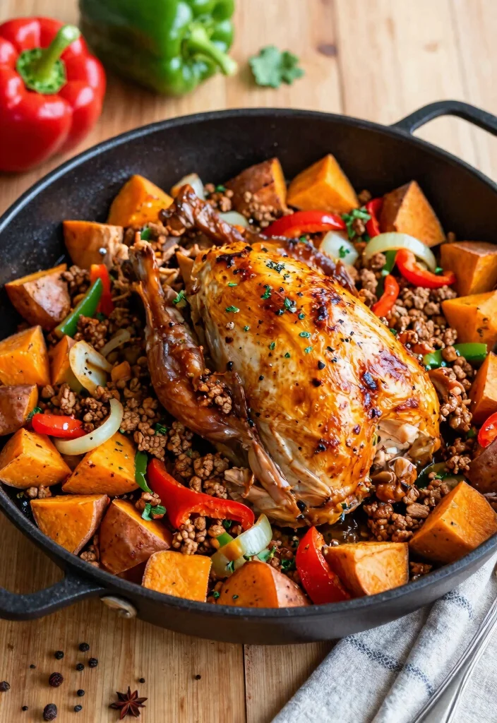12 Family Dinner Recipes Everyone Will Enjoy 4. Turkey and Sweet Potato Skillet 0