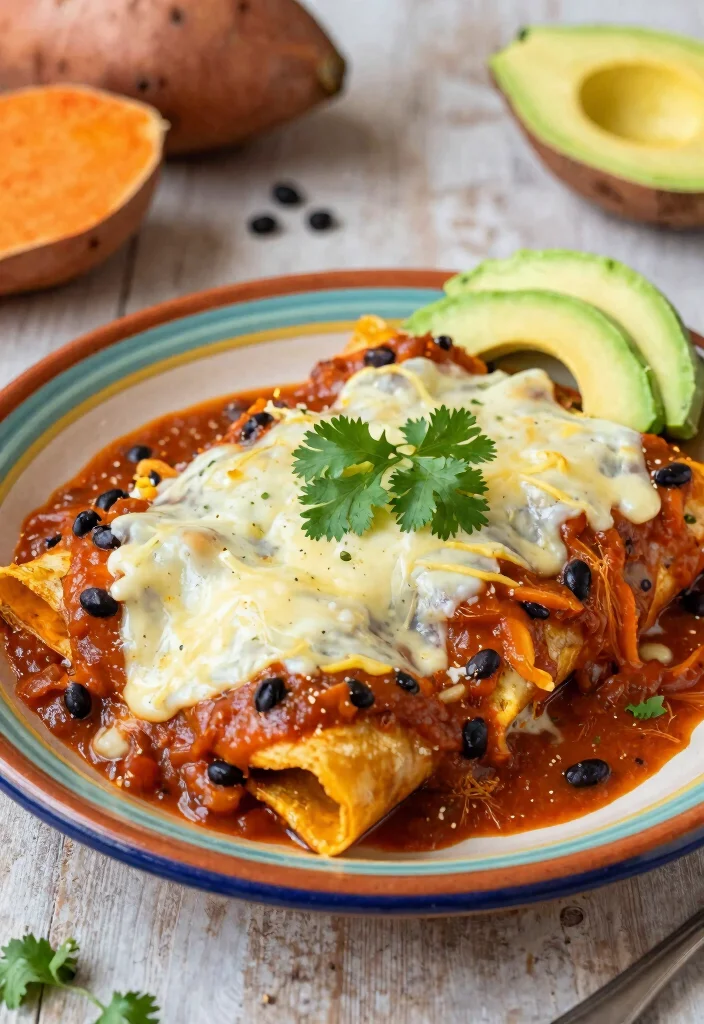 12 Family Dinner Recipes Everyone Will Enjoy 9. Sweet Potato and Black Bean Enchiladas 0