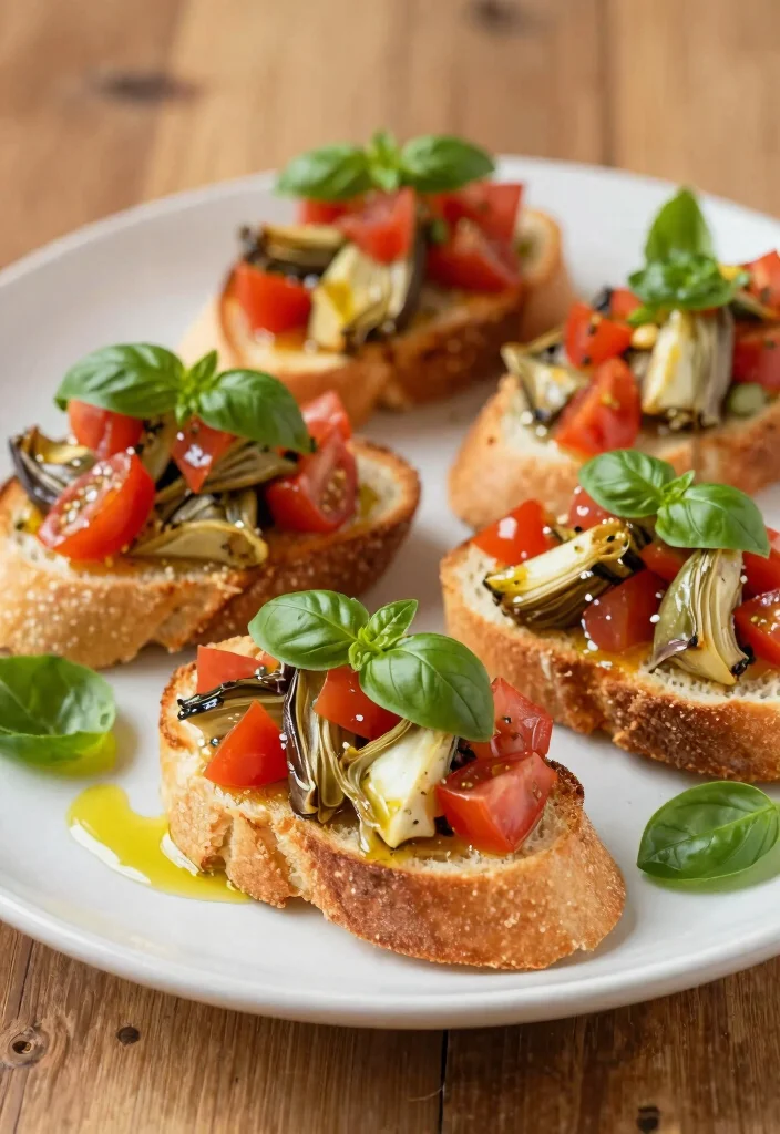 12 Healthy Artichoke Recipes for Light Mediterranean Flavor 12. Artichoke and Tomato Bruschetta 0