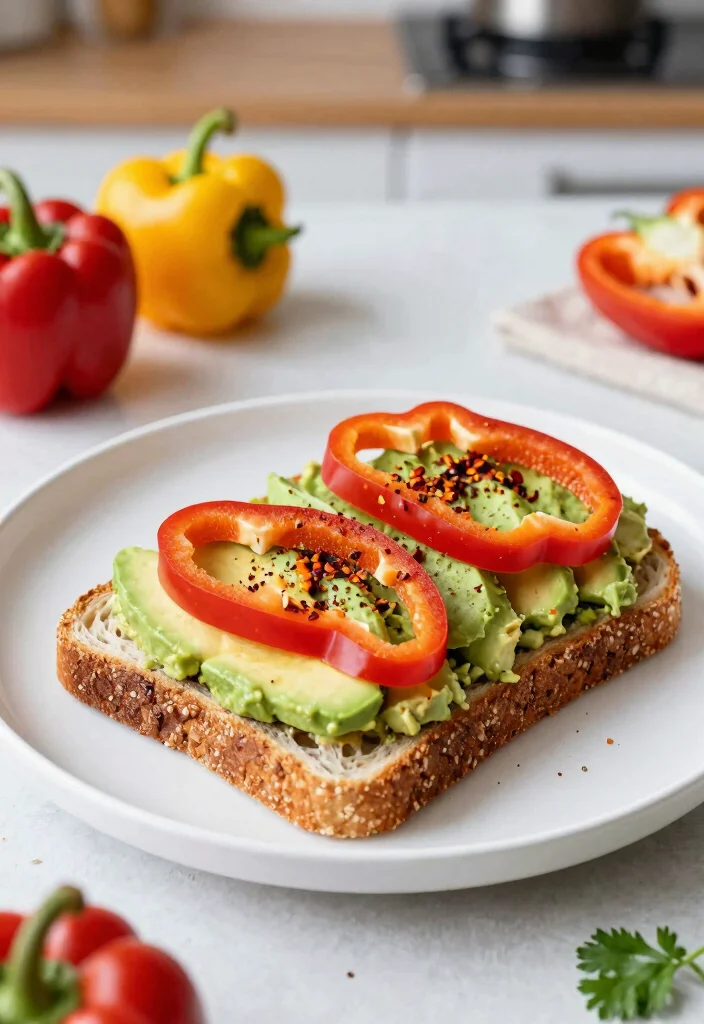 12 Healthy Bell Pepper Recipes for Fresh Colorful Dishes 7. Bell Pepper and Avocado Toast 0