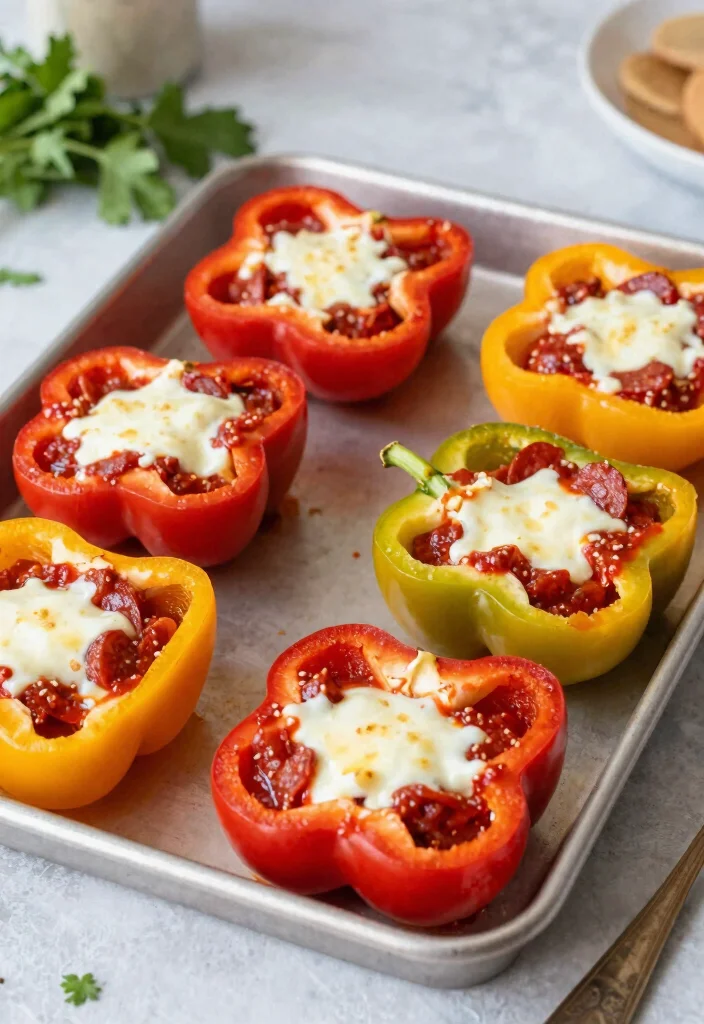12 Healthy Bell Pepper Recipes for Fresh Colorful Dishes 9. Bell Pepper Pizza Bites 0
