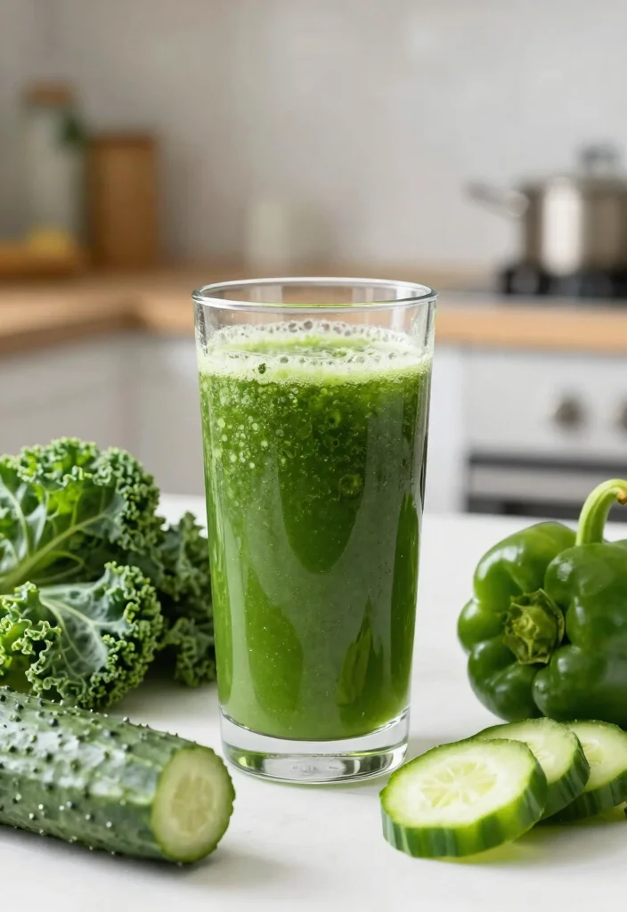 12 Healthy Green Juice Recipes for Fresh Daily Nutrition 12. Green Veggie Booster 0