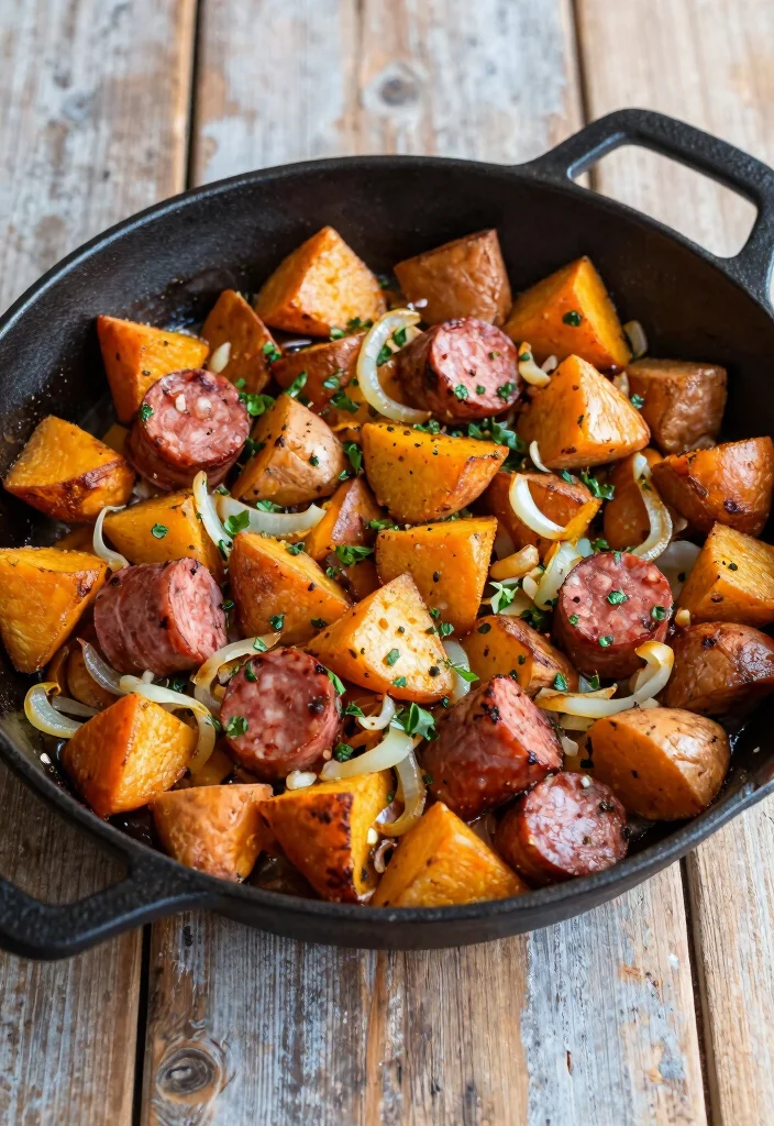 12 Healthy Kielbasa Recipes for Lean Savory Meals 4. Kielbasa Sweet Potato Hash 0