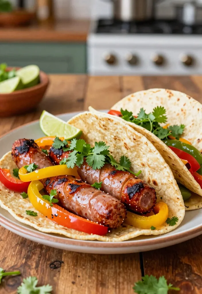 12 Healthy Kielbasa Recipes for Lean Savory Meals 7. Kielbasa Bell Pepper Fajitas 0