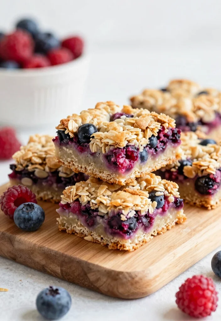 12 Healthy Light Dessert Recipes for Guilt Free Sweets 23 12 Healthy Light Dessert Recipes for Guilt Free Sweets 3. Berry Oatmeal Bars 0