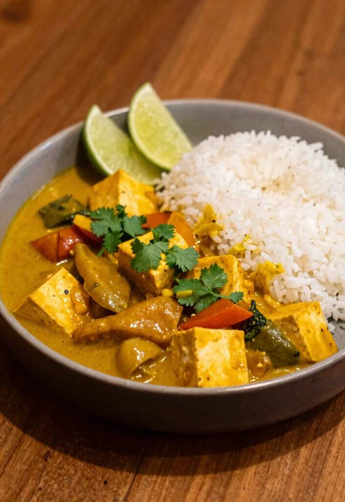 12 Healthy Tofu Recipes for Simple Plant Based Meals 5. Tofu and Vegetable Curry 0
