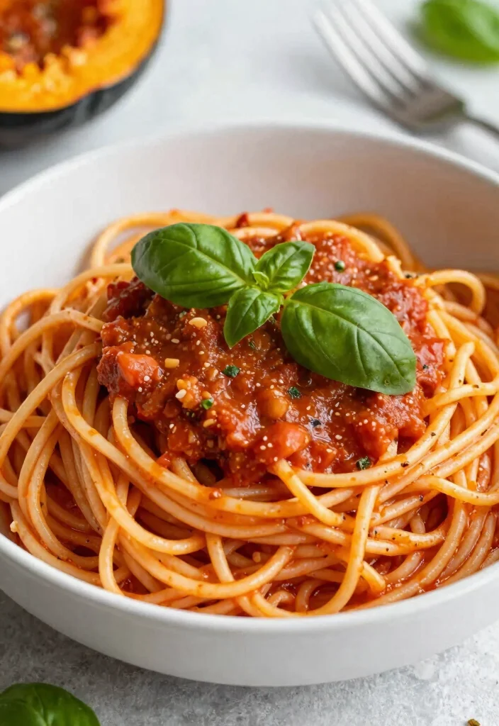 12 No Oil Vegan Recipes for Clean Simple Cooking 10. Spaghetti Squash with Marinara 0