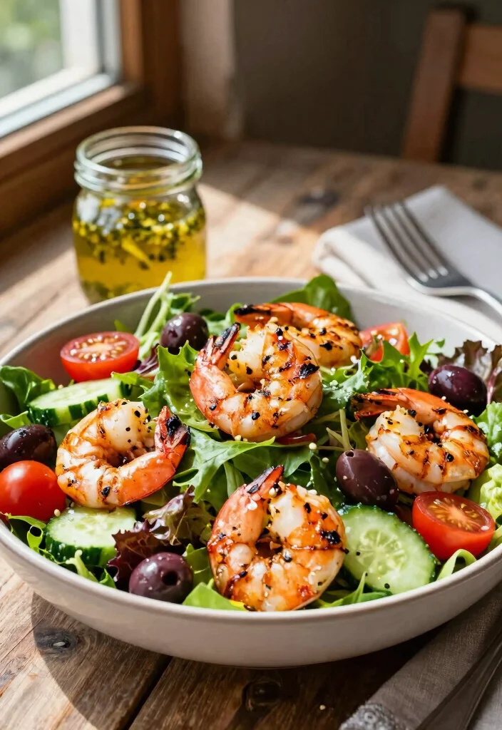 12 Summertime Dinner Recipes for Light Fresh Meals 6. Mediterranean Grilled Shrimp Salad 0