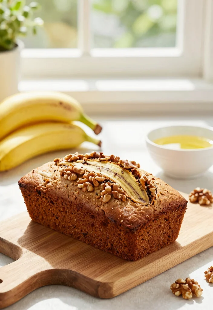 12 Vegan Bread Recipes for Soft Homemade Loaves 4. Banana Bread with Walnuts 0