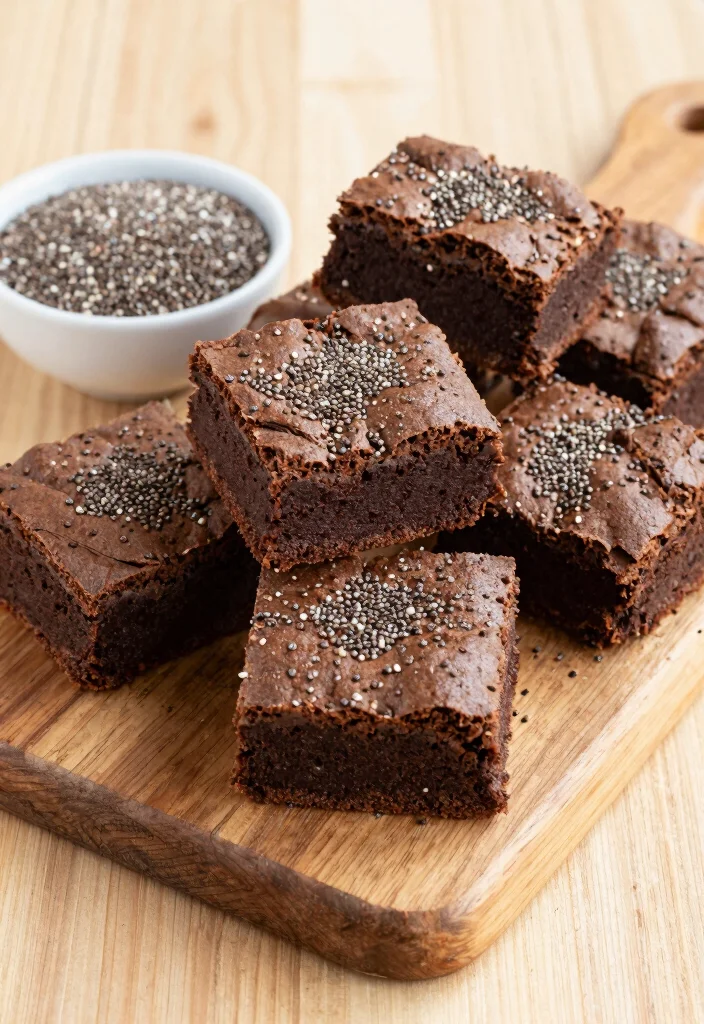 12 Vegan Brownie Recipes for Rich Fudgy Treats 8. Chia Seed Brownies 0