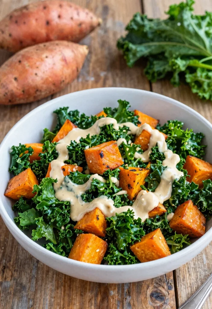 12 Vegan Slaw Recipes for Fresh Crunchy Sides 11. Sweet Potato and Kale Slaw 0