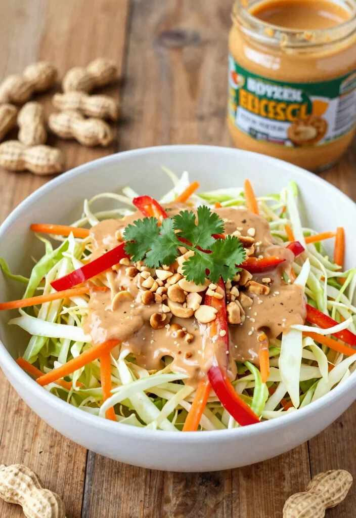 12 Vegan Slaw Recipes for Fresh Crunchy Sides 7. Thai Peanut Slaw 0