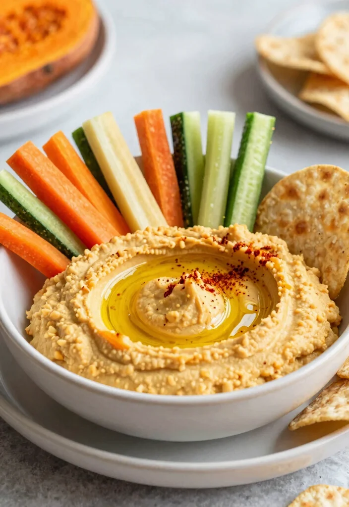 12 Vegan Super Bowl Recipes for Crowd Friendly Snacks 8. Sweet Potato Hummus 0